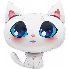 Шар Фигура Котенок Белый