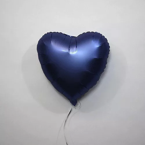 Шар сердце 18 Сатин Azure